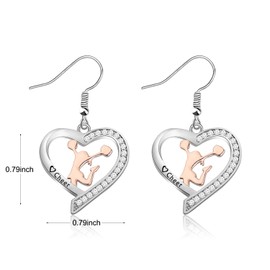 Cheer Earrings Cheerleader Gifts for Cheerleading Lovers Earring Cheer Cheerleading Gifts Cheerleaders Cheer Dangle Earrings