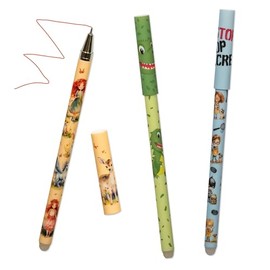 Tapirella - Set of 3 Gel Eraser Pens, Elf Princess, Dino, Detective - Eraser for Ink Removal - Red, Blue, Green, Erasable Gel Pens Lutz Mauder, Gel Pen Kids, Ink Pen