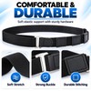Black Adjustable Elastic Shirt Stay Belt for Men and Women,