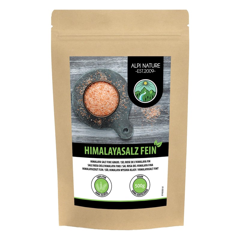 Pink Himalayan Salt fine Grade (500g), Fine Pink Crystal Salt