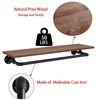 TEDIDUWA Clothes Rack 36in, Wall Mounted Garment Rack with Real