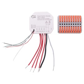 Aswalling Mini DIY WiFi Smart Light Switch 4 Gang 1/2 Way Module Smart Life/Tuya App Wireless Remote Control Work with Home