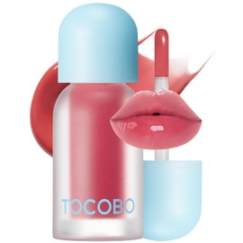 TOCOBO Juicy Berry Plumping Lip Oil 18 Cozy Pink – Aceite labial hidratante coreano vegano con aceites vegetales para un alto brillo – Fórmula no pegajosa para todos los tonos de piel, 4g