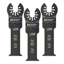 Imperial Blades IBOA133-3 One Fit 1-1/4" Extended Plunge Thick Wood Blade, 3PC, Multi, 3-Pack