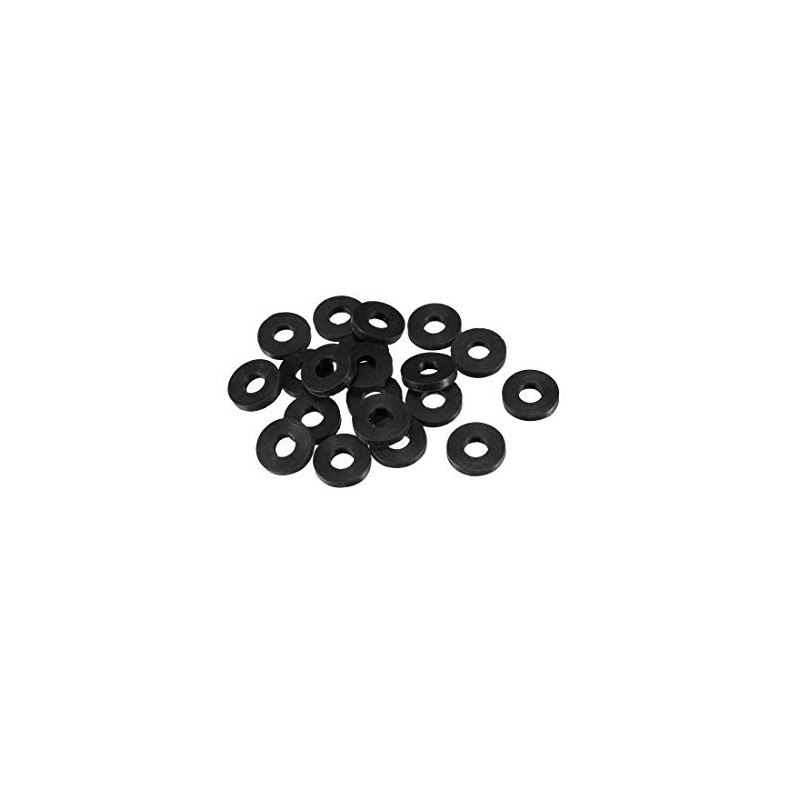 Sourcingmap Rubber Flat Washers 14mm OD 6mm ID 2.5mm Thickness