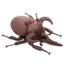 Tiny Heart Simulated Giant Beetle Soft Toy Realistic Giant Beetle Plush Toy Crawling Pet Beautiful Animal and Soft Gifts Plush Simulated Giant Beetle for Children Black 10 Inches