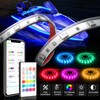 MYPLUS 15ft LED Boat Lights Strip with Bluetooth Control, Waterproof