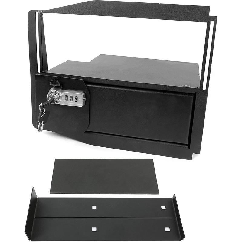 KUAFU Center Console Safe Vault Storage Box w/Bolts Compatible with