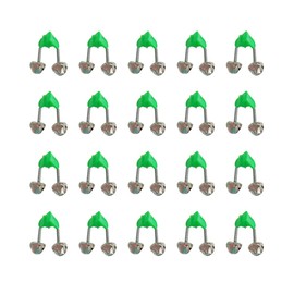ZYYC 20 Pcs Plastic Fishing Rod Alarm Bell, Fishing Bells,Fishing Rod Bells,Plastic Fishing Bell Clips,Fishing Bells, Bells Fishing, Fishing Bells for Rods Clip, for All Kinds of Sea Rod