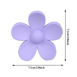 4Pcs Flower Claw Clips Matte Flower Hair Clip Strong Hold Hair Jaw Clamps Barrettes Non Slip Big Hair Accessories for Women and Girls