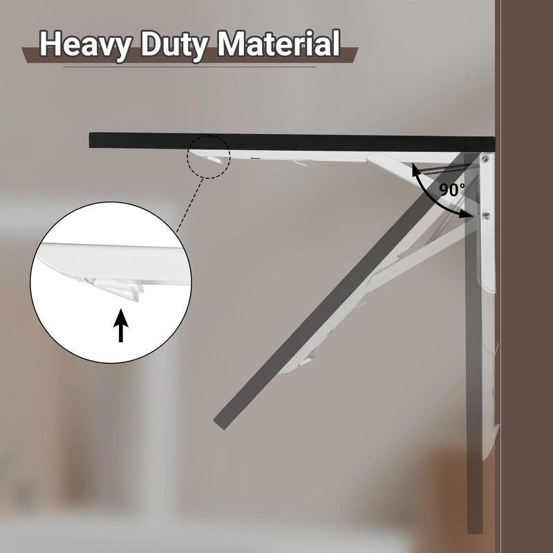 Neoaider Wall Mounted Folding Table 47.2”L x 19.7”W, Laundry Folding