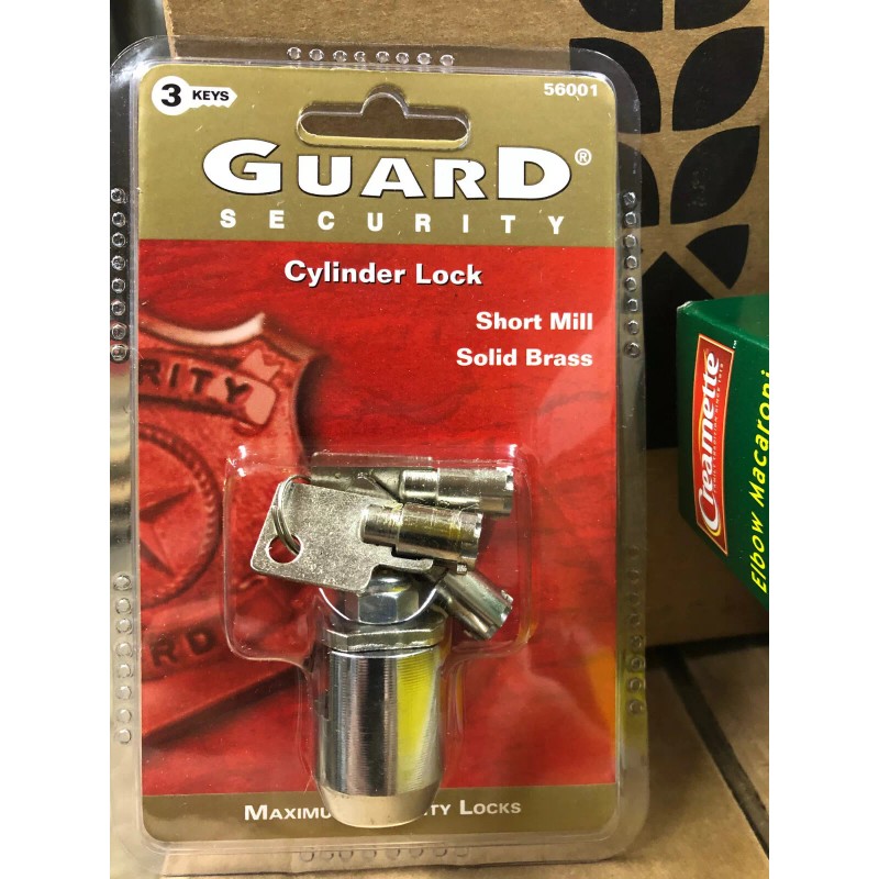 Guard Security Cylinder Lock Short Mill Solid Brass 56001 3