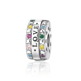 BEEUVIP Women's Life of Animals Charm Pendant for Bracelet 925 Sterling Silver Birthstone Charms Beads Fits Bracelet, Silver, Cubic Zirconia