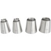 Longdex Sultan Piping Nozzle 4PCS 304 Stainless Steel Russian Piping