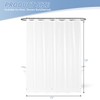 downluxe Waterproof White Shower Curtain Liner - EVA Soft Plastic