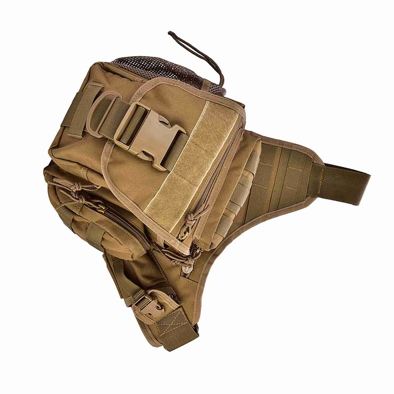 Durable Men Military Chest Shoulder Bag Pack for Travel Hiking