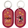 Iroha Publishing 2/8b PAIR KEY RING "FEELING series" Keychain, Likes