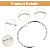Logei Curtain Rings, Pack of 50 Metal Curtain Rings, Curtain