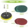 EPLZON 4 Inch Scrub Drill Brush Power Scouring Pads Household