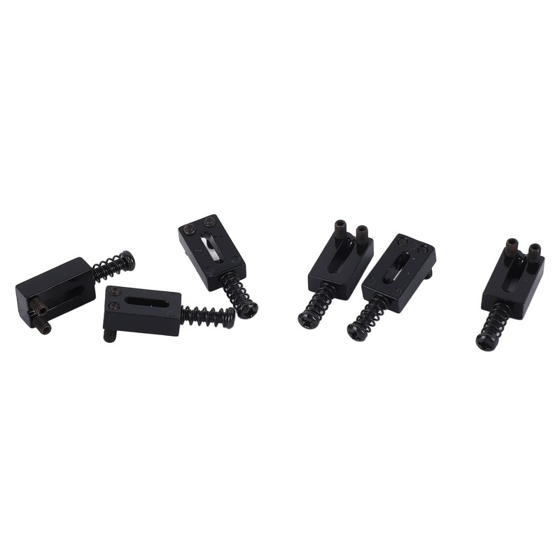 6 Pcs Electric Guitar Bridge Saddle Standard Zinc Alloy Guitar