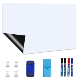 Magnetic Dry Erase Whiteboard Paper 24" x 18" Self Adhesive Whiteboard Contact Paper for Wall, Easy to Write and Clean for Kids Home Playroom Office, Peel and Stick Wallpaper