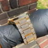 Iced Out Means Luxury Hip Hop Gold Plated Watch Analog