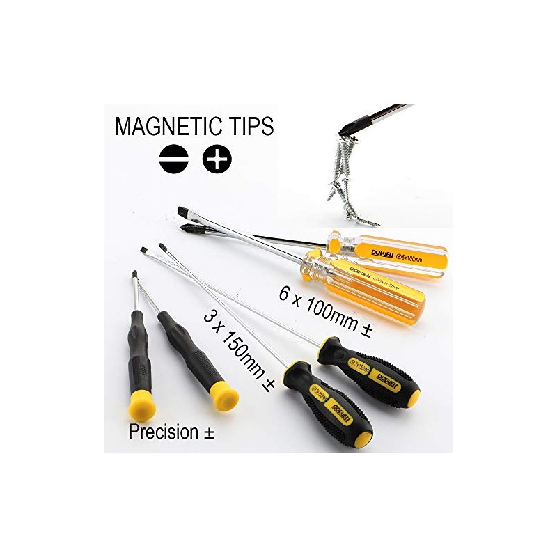 DOWELL 24 pcs Homeowner Tool Set, Home Repair Hand Tool