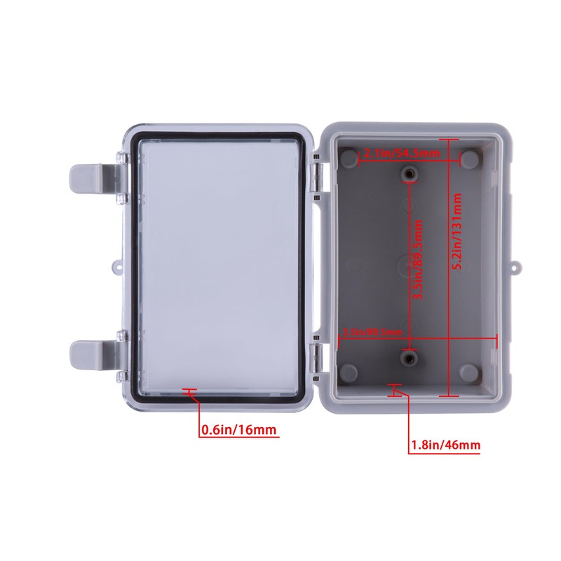 GCESSOIRY Waterproof Electrical Junction Box IP67 ABS Plastic Enclosure with