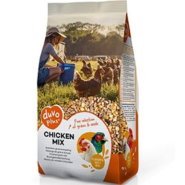 duvoplus, Crushed Corn Grain Chicken Mix 4.5 kg Food for Chicken with Crushed Corn Enriched with Peas Specially Designed for Chickens Daily Menu Delicious