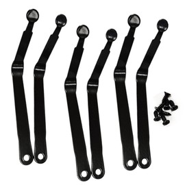 XMHBG 6 Pack Book Page Holder Clips with Torsion Spring & Screws, Book Holder Page Press Screws Replacement Repair Parts for Reading Bamboo for Kitchen, Office, Study