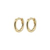 Eanna Recycled Huggie Hoop Earrings, Brass