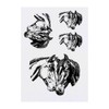 4 x 'Two Horses' Temporary Tattoos - Water Resistant, Skin-Safe,