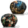 Zewurtuw 2 PCS Shower Cap Adjustable Reusable Double Waterproof Layer