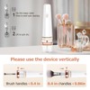 Portable Electric Makeup Brush Cleaner Machine with Foldable Silicone Cleaning