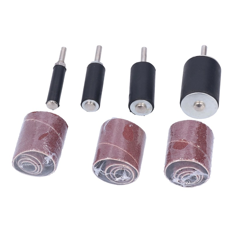16Pcs Drum Sander 60 80 120 Grits Rust Removal Polishing