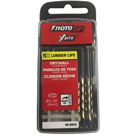 Roto-Zip X-Bits for Drywall Routers and Roto Tools - 5/32" Guide-Point Cutout Bits (10-Pack)