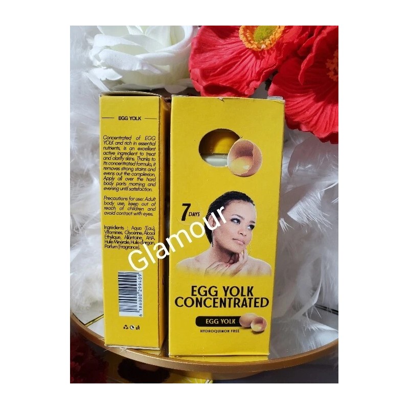 jaune d'oeuf 5pcs. Jaune Doeuf egg yolk body care set.