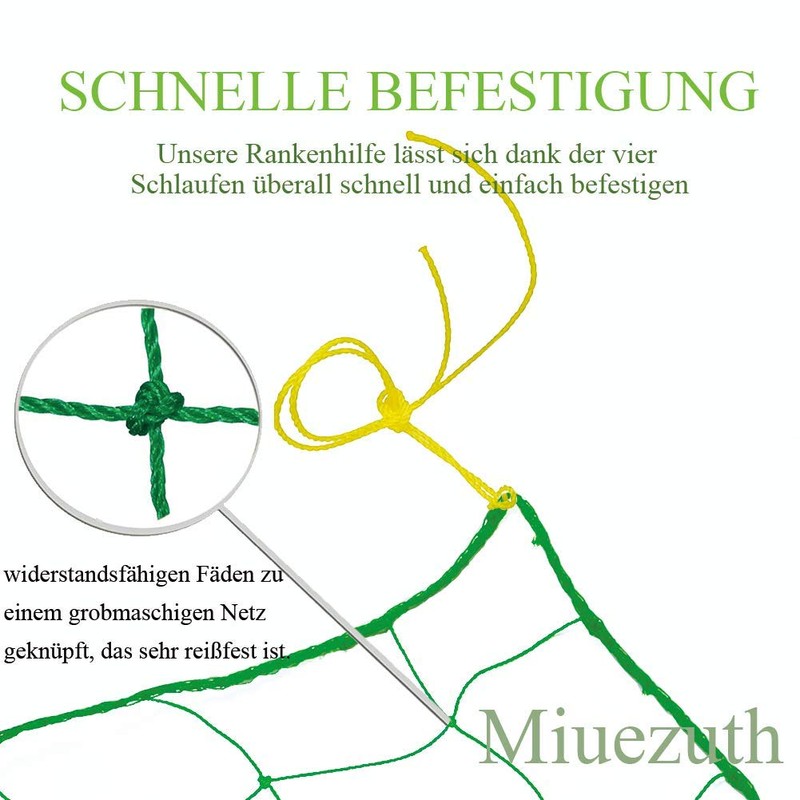 Miuezuth Premium Trellis Net with large mesh size for particularly