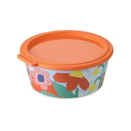 Koziol Bowl with Lid Nora Box 1.3 L Blooms Multicoloured