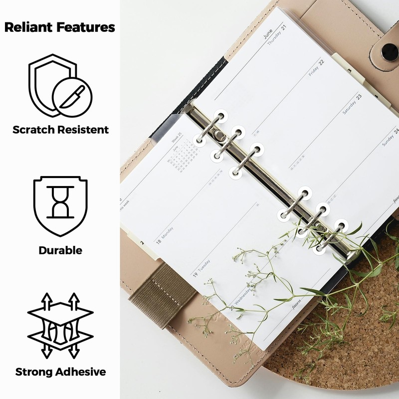 2500 Pcs Heavy Duty Hole Reinforcement Stickers - 1/4" Diameter