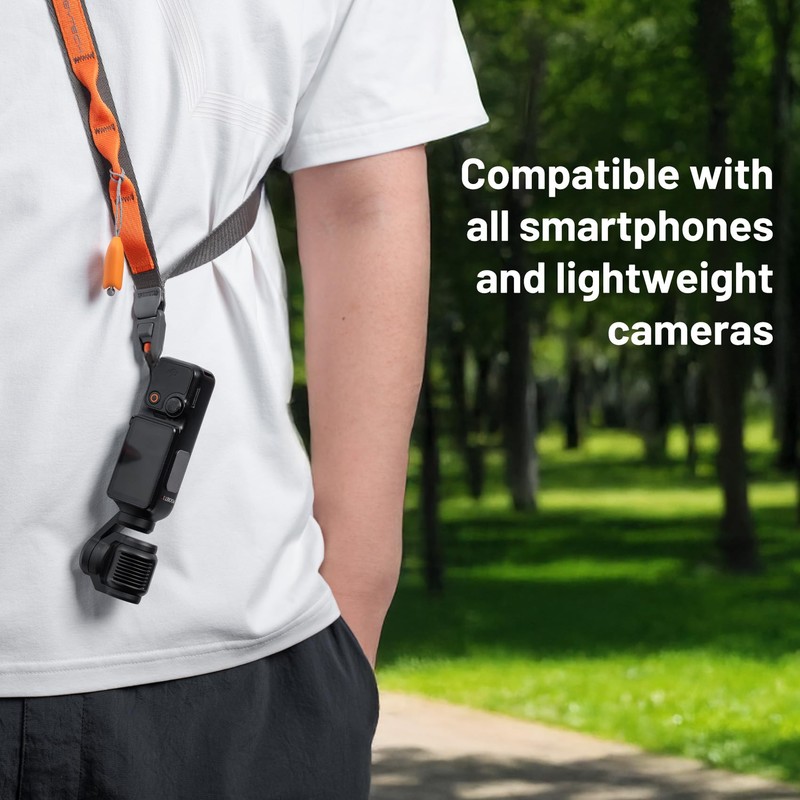 PGYTECH LinkGo Webbing Phone Strap, Adjustable Phone Lanyard Crossbody with