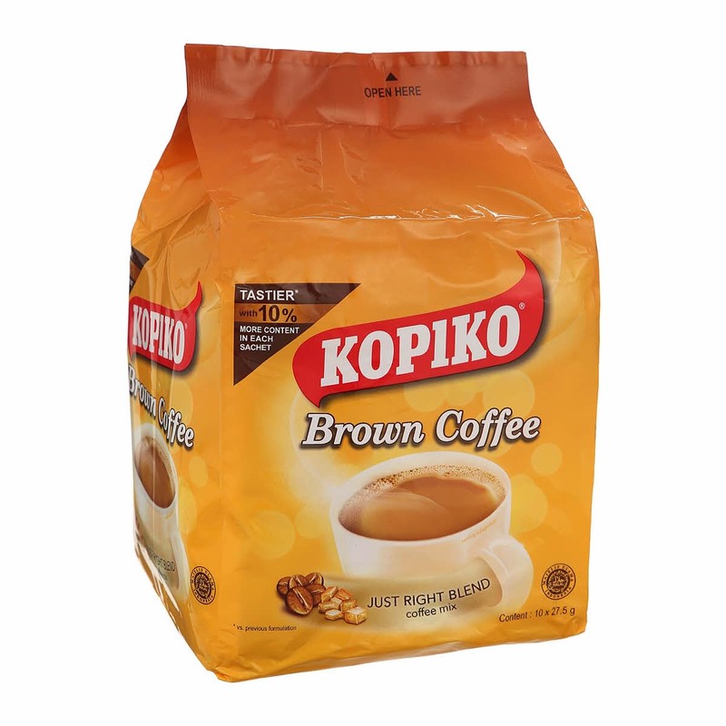 4 Kopiko 3 in 1 Brown Instant Coffee (4 pack