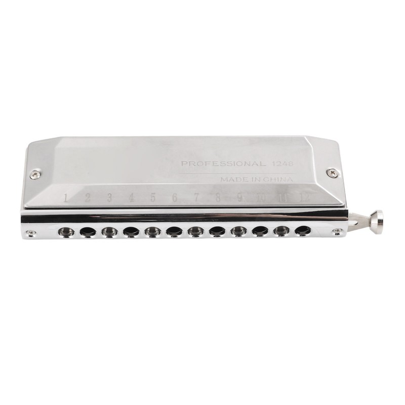 Chromatic Harmonica Metal 12 Holes 48 Tones Mouth Organ Harmonicas