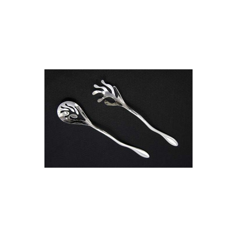 Alessi Mediterraneo | ESI16SET Design Salad Cutlery, Steel, Polished