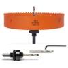 VIKITON 7-1/4 Inch Hole Saw with Arbor for Metal Wood