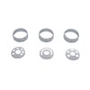 C2W Chrome AC Heater Dash Control Knob Covers for 2008-2017