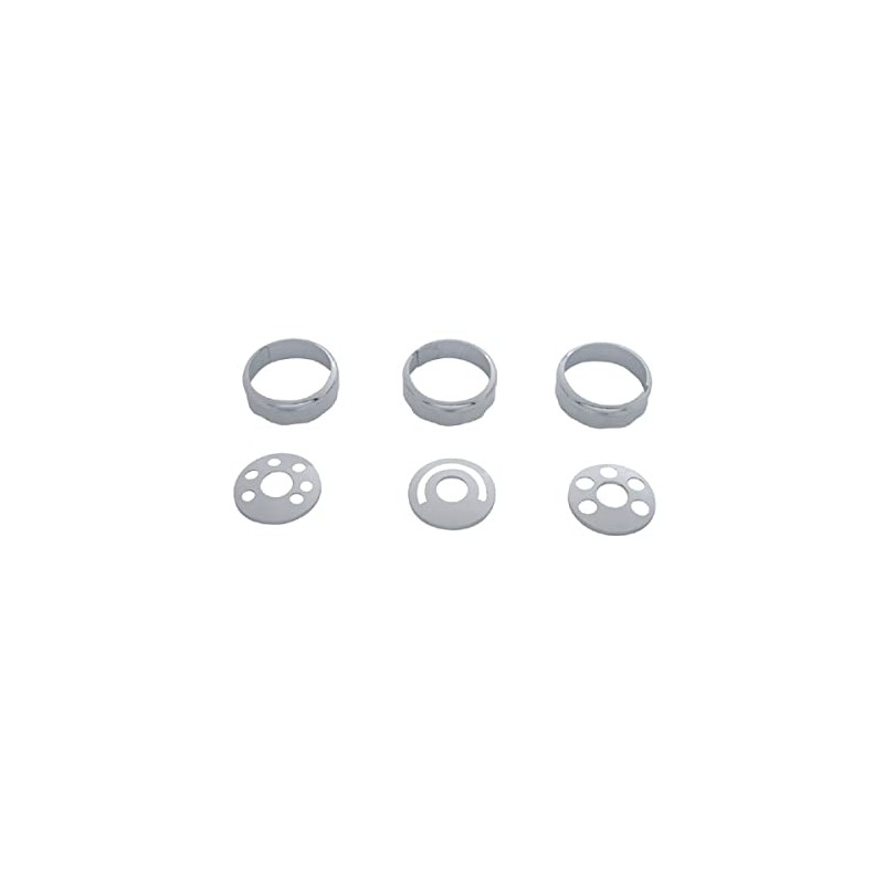 C2W Chrome AC Heater Dash Control Knob Covers for 2008-2017