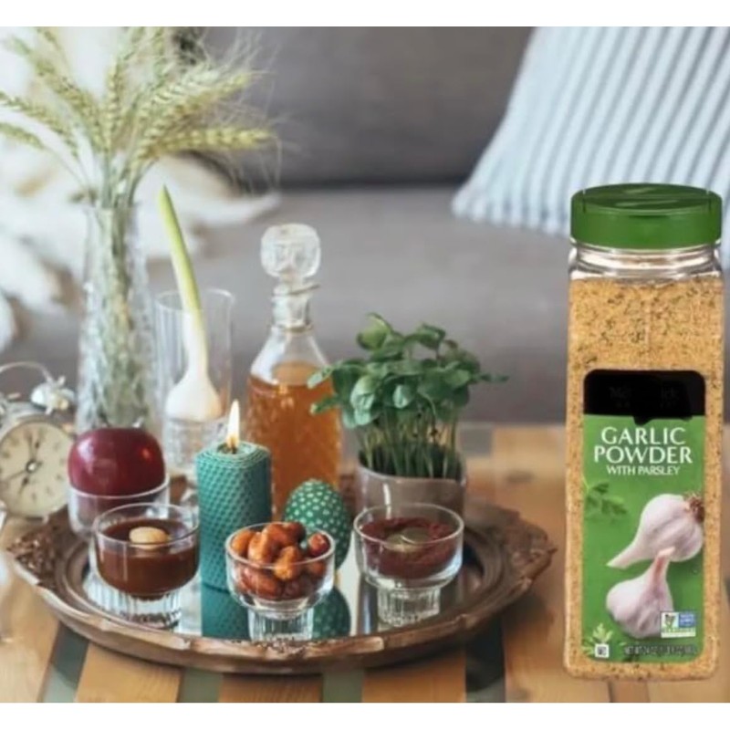 Garlic Powder Coarse Grind with Parsley, 24 oz (Pack of