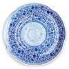 Q Squared Heritage BPA-Free Melamine Large Serving Platter, 16-Inches, Blue