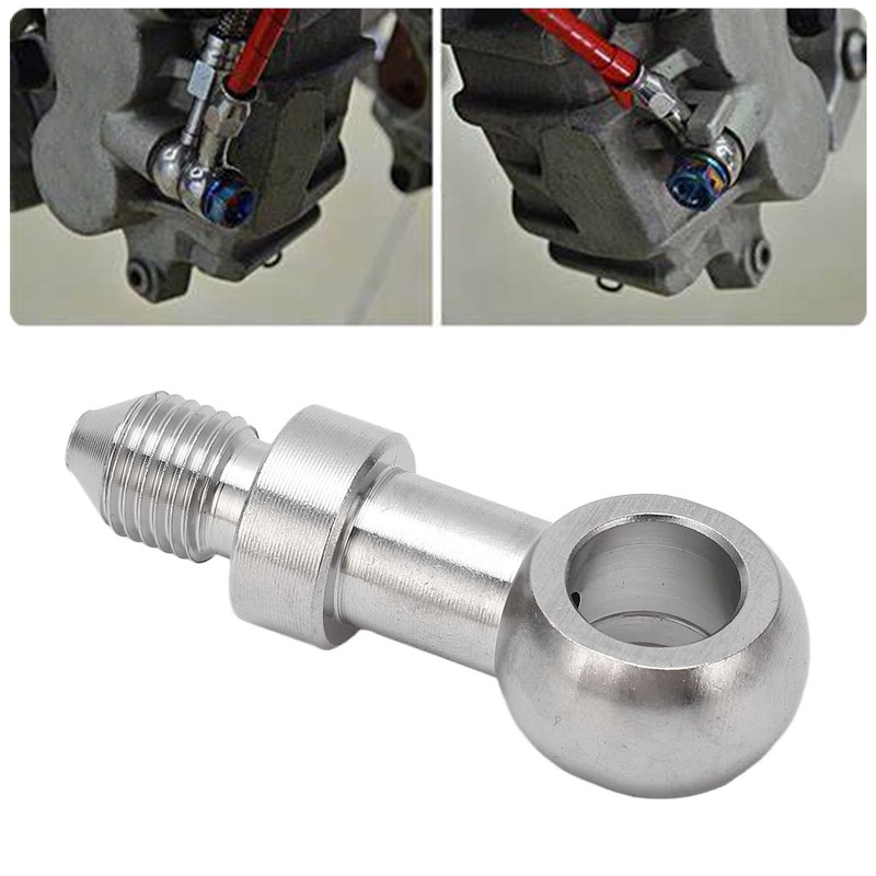 3/8in Brake Banjo Fitting 10mm Inner Diameter Stainless Steel Hose